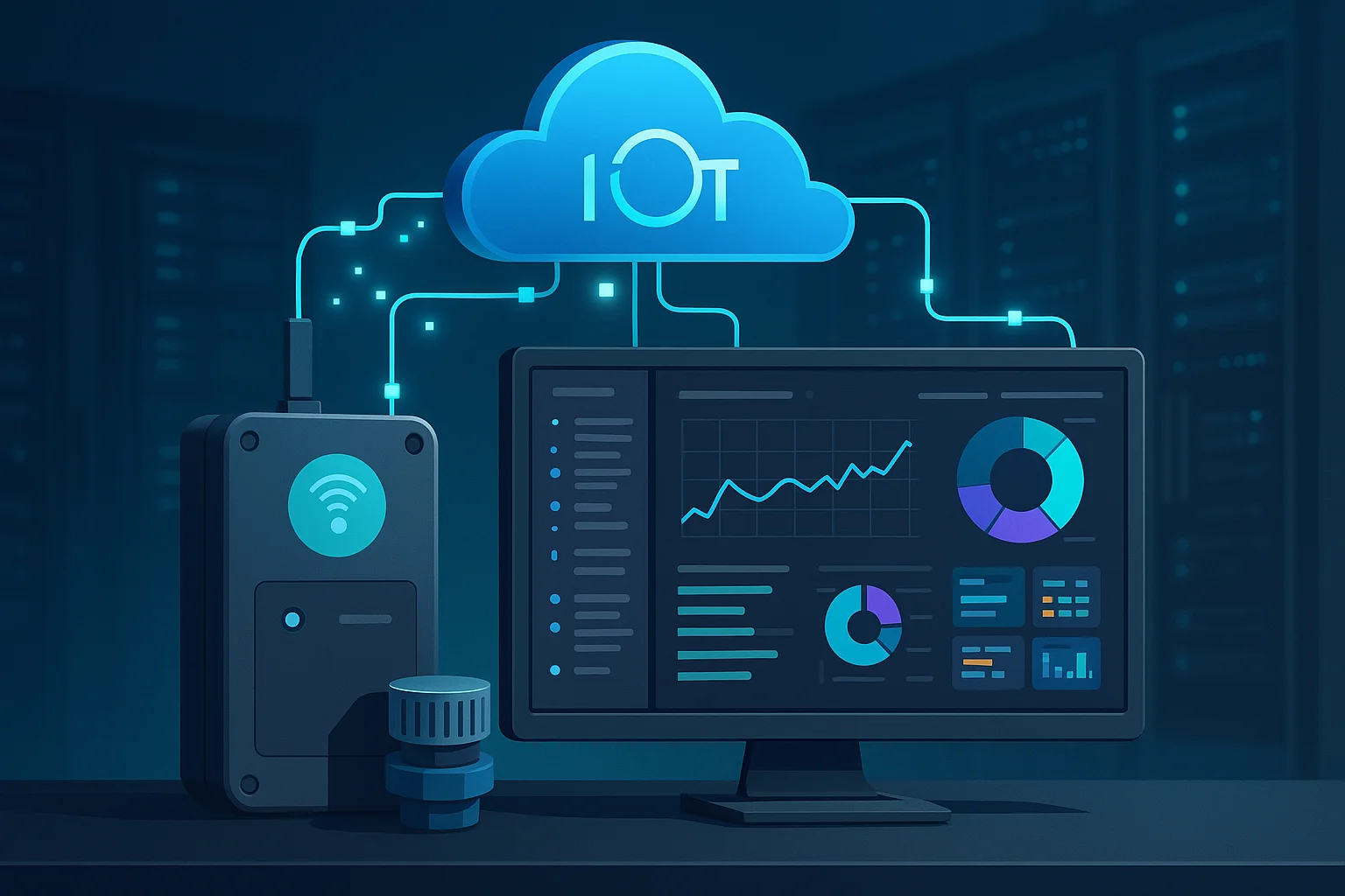 Équipement connecté à une plateforme IoT de supervision